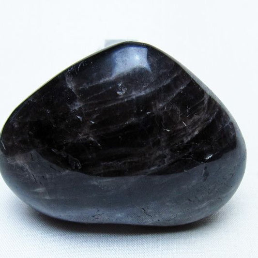 モリオン 置物 ハート 黒水晶 一点物 145-1955