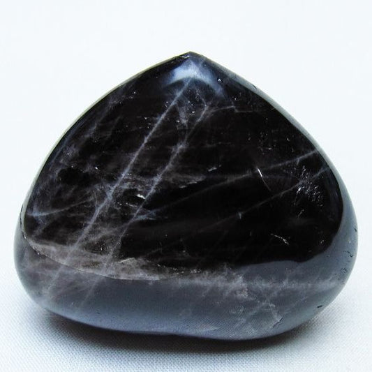 モリオン 置物 ハート 黒水晶 一点物 145-1956