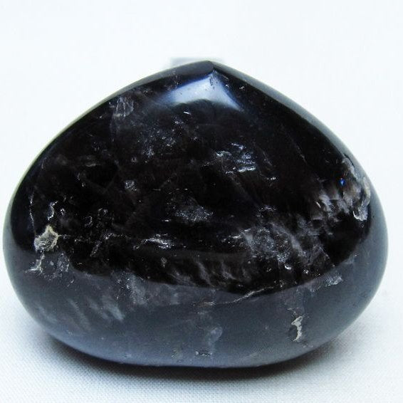 モリオン 置物 ハート 黒水晶 一点物 145-1958