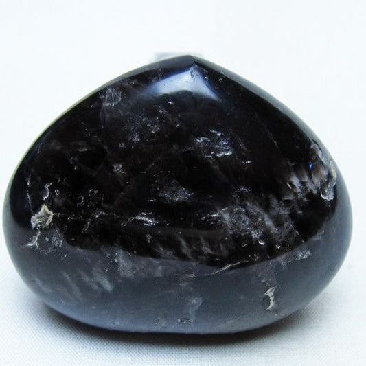 モリオン 置物 ハート 黒水晶 一点物 145-1958