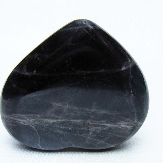 モリオン 置物 ハート 黒水晶 一点物 145-1962