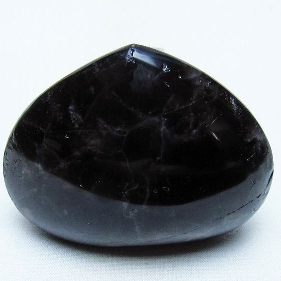 モリオン 置物 ハート 黒水晶 一点物 145-1963