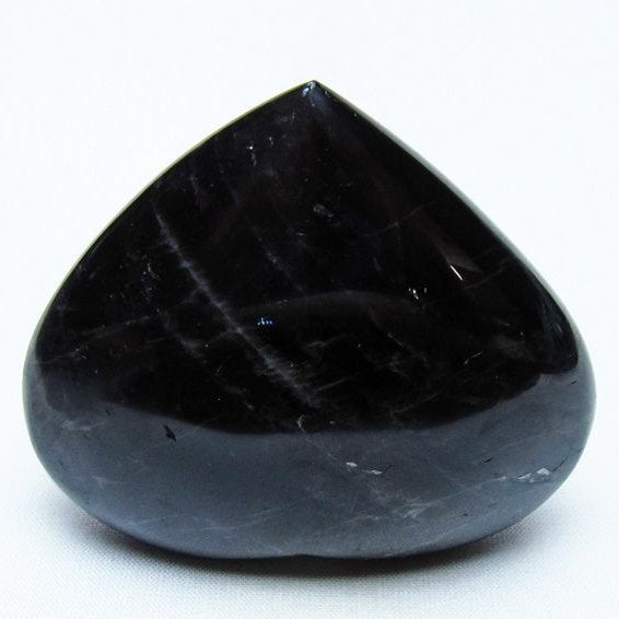 モリオン 置物 ハート 黒水晶 一点物 145-1966