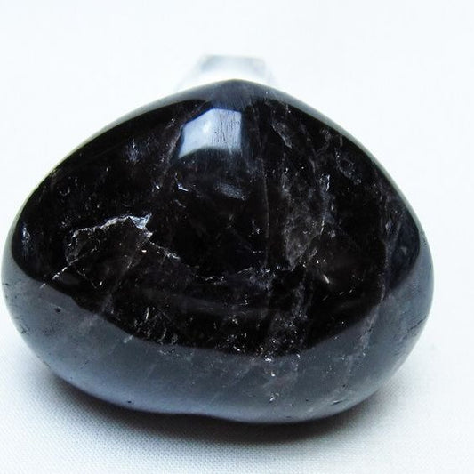 モリオン 置物 ハート 黒水晶 一点物 145-1968