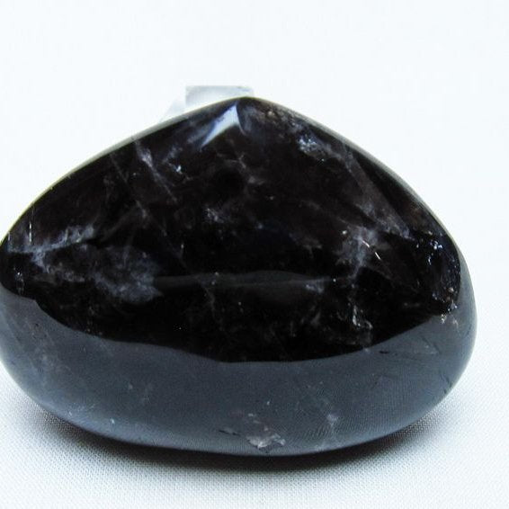 モリオン 置物 ハート 黒水晶 一点物 145-1971