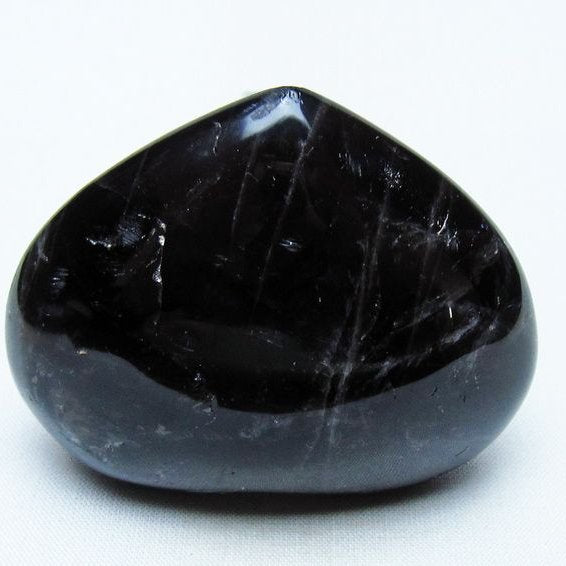 モリオン 置物 ハート 黒水晶 一点物 145-1972