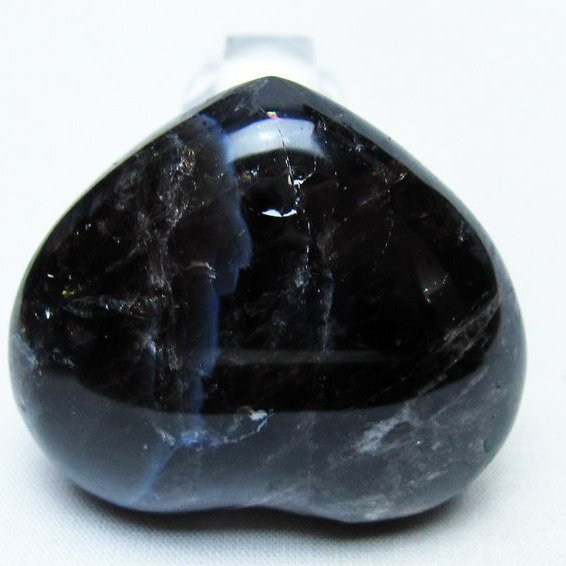 モリオン 置物 ハート 黒水晶 一点物 145-1980