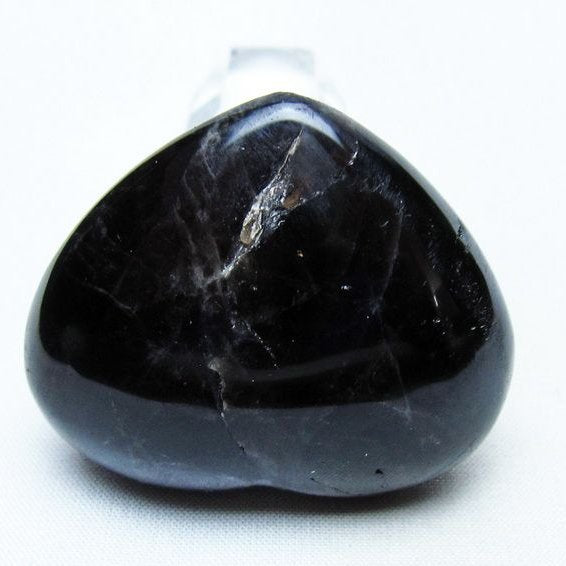 モリオン 置物 ハート 黒水晶 一点物 145-1984