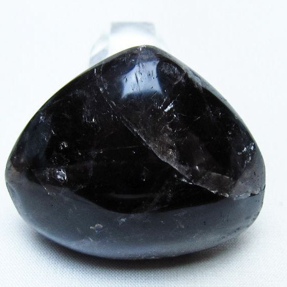 モリオン 置物 ハート 黒水晶 一点物 145-1985