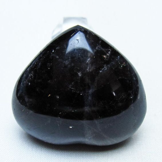 モリオン 置物 ハート 黒水晶 一点物 145-1986