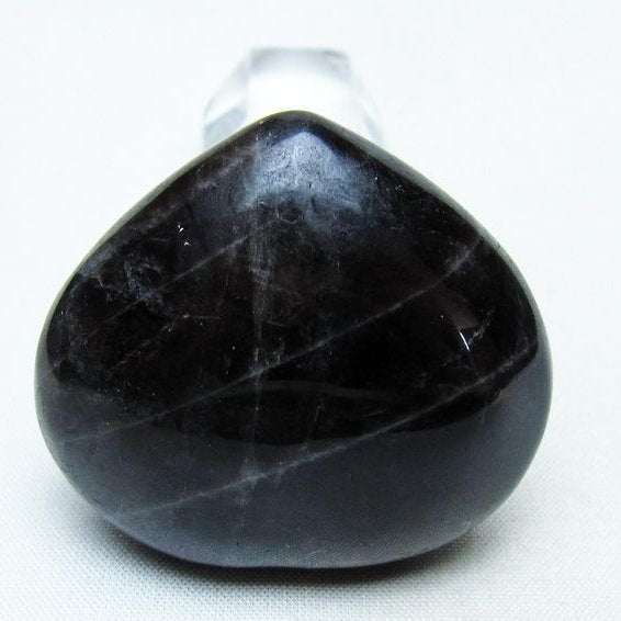 モリオン 置物 ハート 黒水晶 一点物 145-1996
