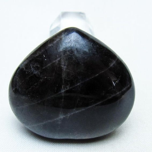モリオン 置物 ハート 黒水晶 一点物 145-1996
