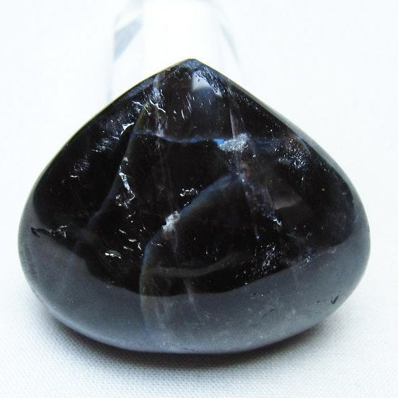 モリオン 置物 ハート 黒水晶 一点物 145-2003