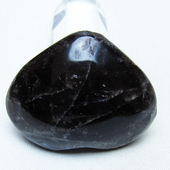 モリオン 置物 ハート 黒水晶 一点物 145-2004