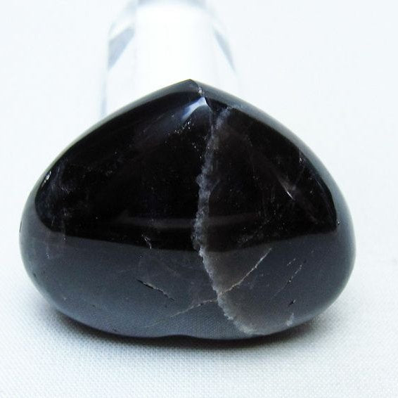 モリオン 置物 ハート 黒水晶 一点物 145-2007