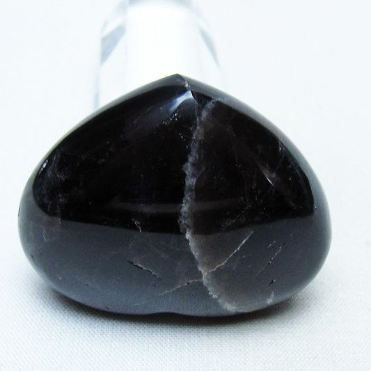 モリオン 置物 ハート 黒水晶 一点物 145-2007