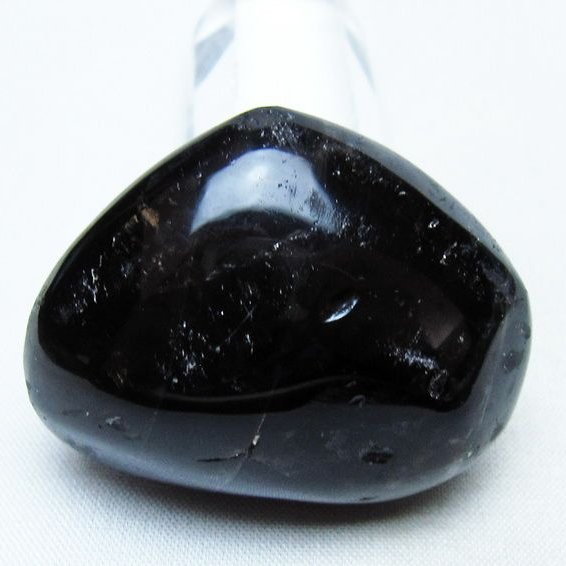 モリオン 置物 ハート 黒水晶 一点物 145-2011