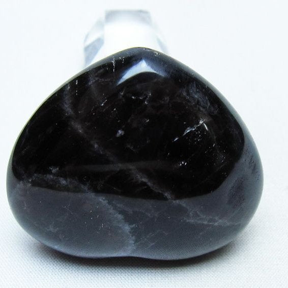 モリオン 置物 ハート 黒水晶 一点物 145-2014