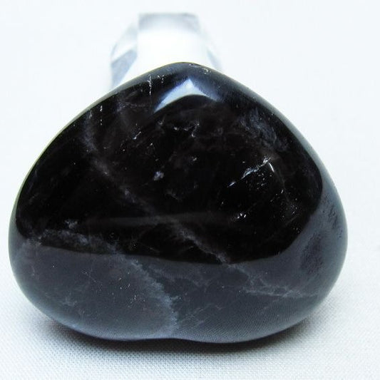 モリオン 置物 ハート 黒水晶 一点物 145-2014