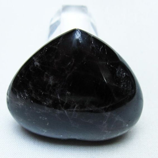 モリオン 置物 ハート 黒水晶 一点物 145-2015