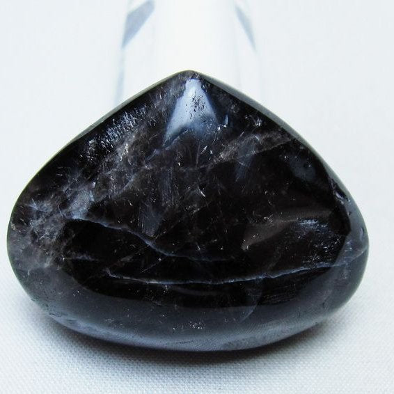 モリオン 置物 ハート 黒水晶 一点物 145-2016