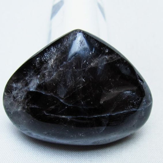 モリオン 置物 ハート 黒水晶 一点物 145-2016