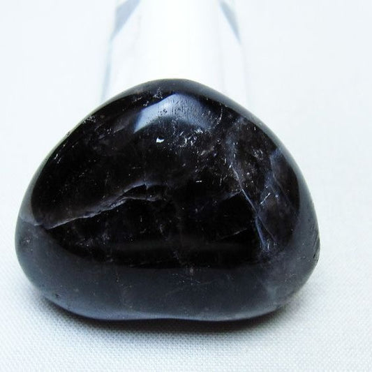 モリオン 置物 ハート 黒水晶 一点物 145-2019