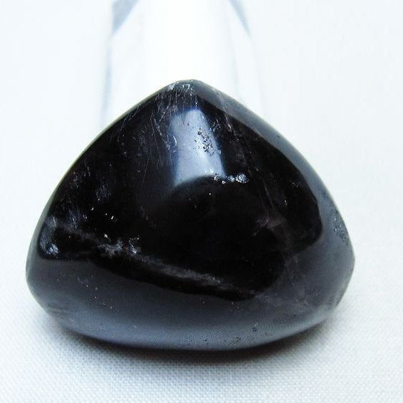 モリオン 置物 ハート 黒水晶 一点物 145-2026