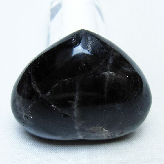 モリオン 置物 ハート 黒水晶 一点物 145-2030