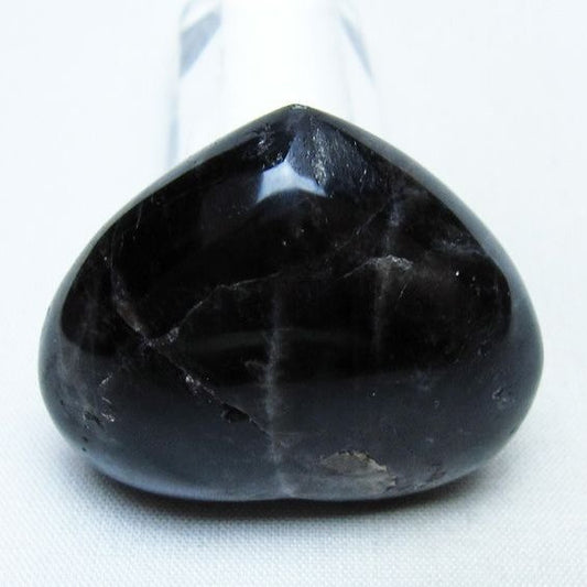 モリオン 置物 ハート 黒水晶 一点物 145-2030