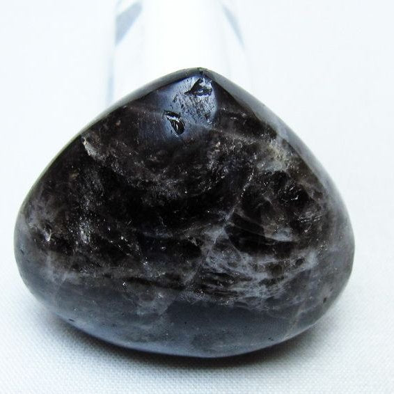 モリオン 置物 ハート 黒水晶 一点物 145-2032