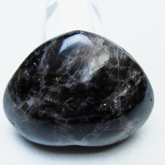 モリオン 置物 ハート 黒水晶 一点物 145-2033