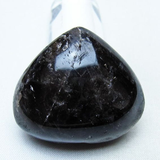 モリオン 置物 ハート 黒水晶 一点物 145-2034