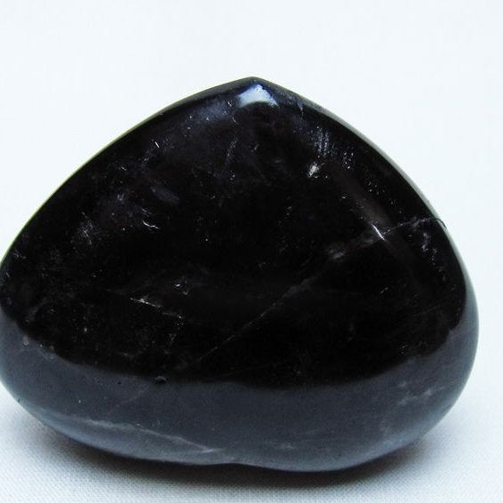 モリオン 置物 ハート 黒水晶 一点物 145-2037