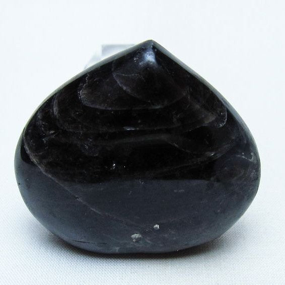 モリオン 置物 ハート 黒水晶 一点物 145-2044