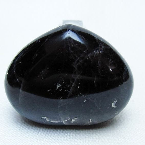 モリオン 置物 ハート 黒水晶 一点物 145-2045