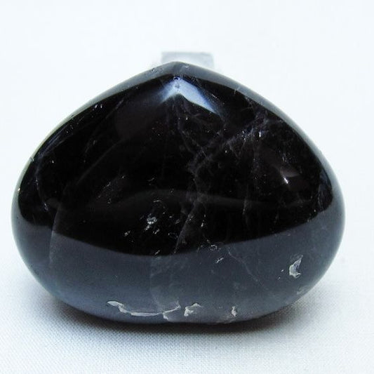 モリオン 置物 ハート 黒水晶 一点物 145-2045