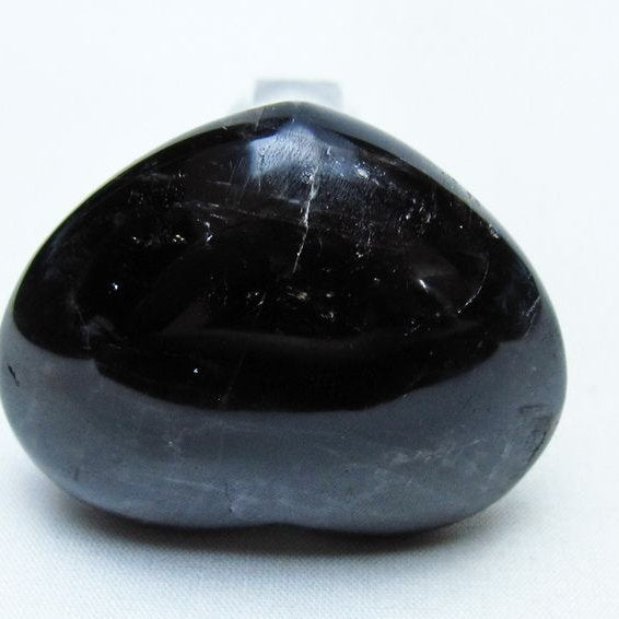 モリオン 置物 ハート 黒水晶 一点物 145-2049