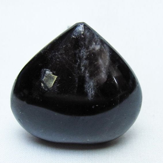 モリオン 置物 ハート 黒水晶 一点物 145-2052