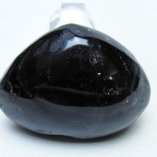 モリオン 置物 ハート 黒水晶 一点物 145-2053