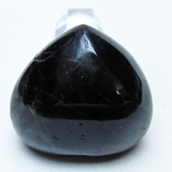 モリオン 置物 ハート 黒水晶 一点物 145-2058