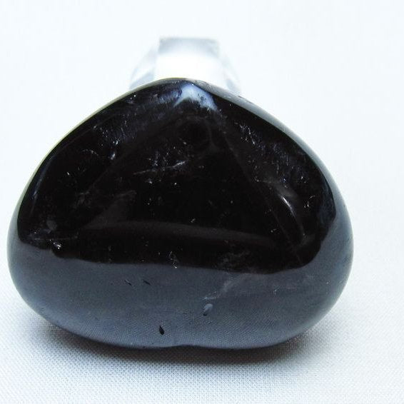 モリオン 置物 ハート 黒水晶 一点物 145-2059