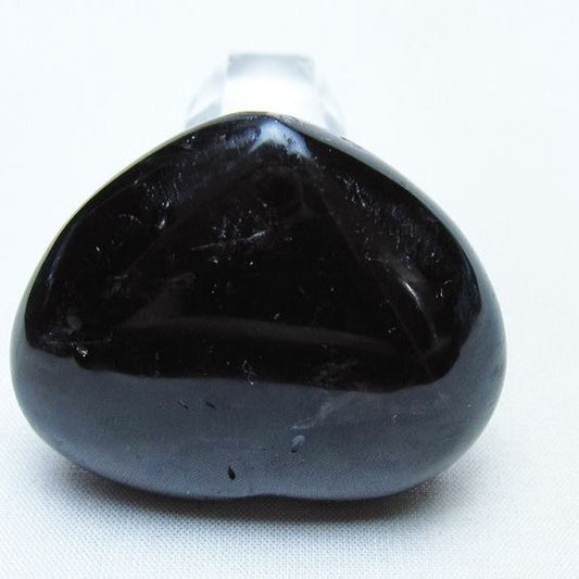 モリオン 置物 ハート 黒水晶 一点物 145-2059