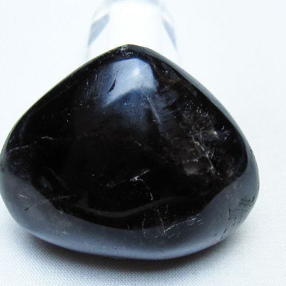 モリオン 置物 ハート 黒水晶 一点物 145-2060