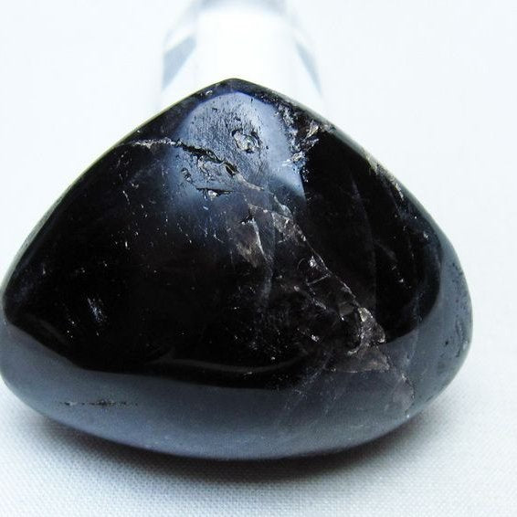 モリオン 置物 ハート 黒水晶 一点物 145-2063