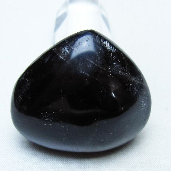 モリオン 置物 ハート 黒水晶 一点物 145-2064