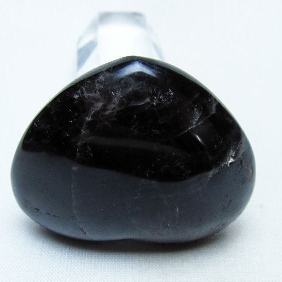 モリオン 置物 ハート 黒水晶 一点物 145-2066