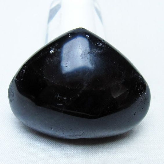 モリオン 置物 ハート 黒水晶 一点物 145-2074