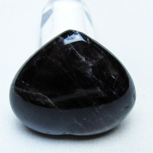 モリオン 置物 ハート 黒水晶 一点物 145-2076