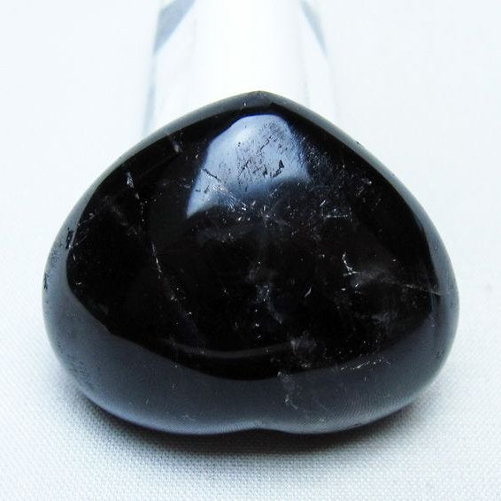 モリオン 置物 ハート 黒水晶 一点物 145-2078